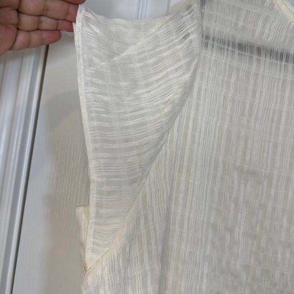 Worthington Crew Neck Gauzy Short Sleeve Sheer Blouse 1X - NEW - Picture 6 of 8